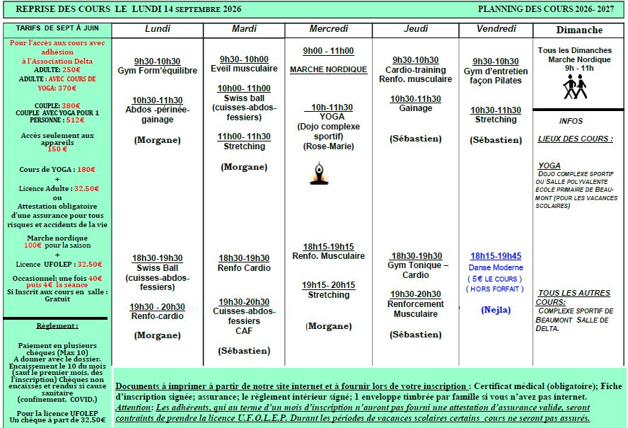 SAISON 2026-2027