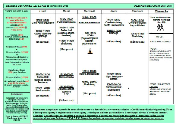 NOUVELLE SAISON 2025-2026